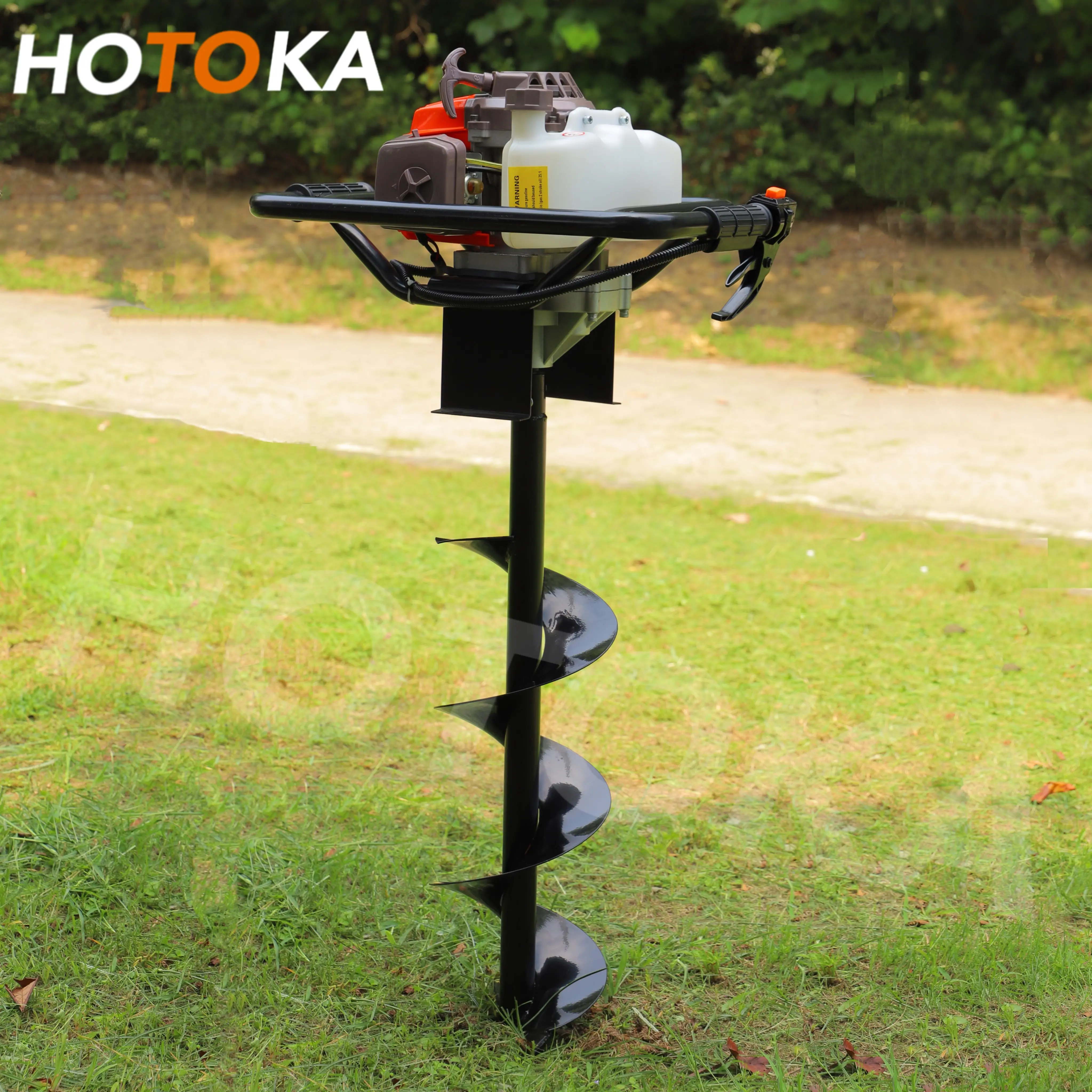 HOTOKA-Máquina excavadora para plantar árboles, gran oferta, 62cc, 2 tiempos, barrena de tierra