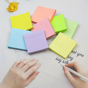 2025 3*3 pulgadas bloque adhesivo Pad papelería CMYK colores bloque de alta calidad múltiple personalizado Bloc de notas adhesivas - Product Image 1