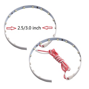 360度SMDデーモンアイ<span class=keywords><strong>Led</strong></span>ライトデビルアイズ3インチ2.5インチカーヘッドライトプロジェクターレンズオートバイHIDキセノン
