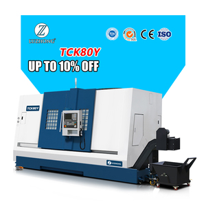 Máquina de torno CNC LUZHONG CK80Y Centro de torneado CNC de cama inclinada con eje Y C y nuevo sistema de Control GSK - Product Image 1