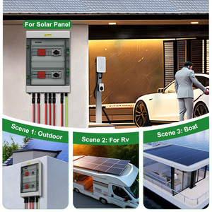CNLonQcom IP65 <strong>4</strong> in 2 OUT 1000V DC Solar PV Array <strong>Combiner</strong> Box with Lightning Arrester String Box - Product Image 2