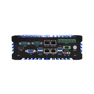 組み込みItx IoT Pc 4 LanメタルケースコンピューターマルチLanファンレスデジタル化Pc - Product Image 2