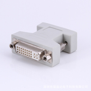 Adaptador DVI blanco a VGA DVI24 + 5 a VGA Línea de conversión de interfaz macho a hembra a pantalla - Product Image 2