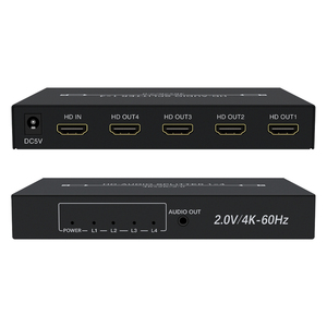 2.0 hdmi <strong>Splitter</strong> 1input 4output 4K 60Hz with Audio Out 1x4 <strong>Splitter</strong> - Product Image 1
