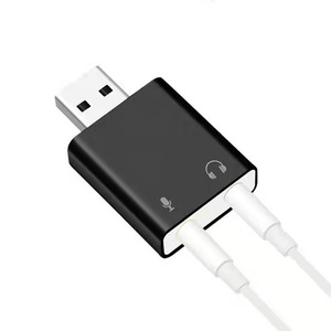 USB専用外部オーディオコンバーターケーブルデスクトップ & ラップトップ3.5インターフェースDC出力新しい状態ドライバーフリー - Product Image 5