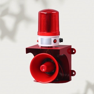 IP67 120DB Sistema de alarma de emergencia de intrusión Audible y visual con alarma de sirena de sonido y luz de bocina grande para emergencias - Product Image 4