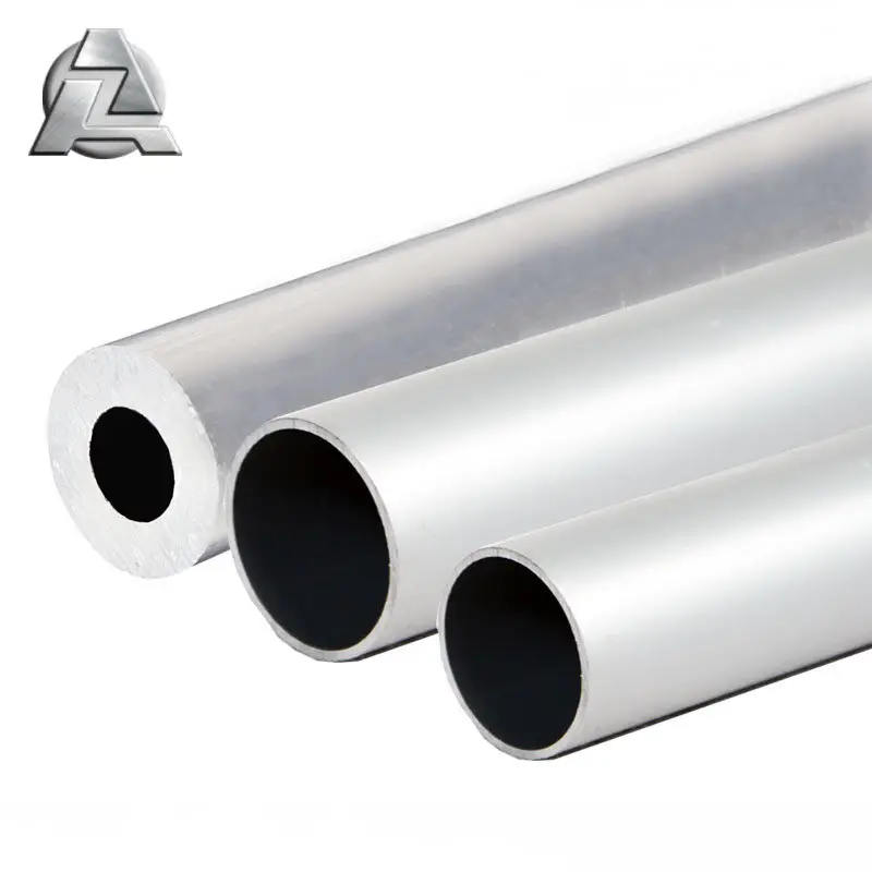 Tubo de extrusão de alumínio 6061 6063 com parede espessa e fina temperada, tubo redondo sem anodizado, melhor preço por metro, 1 1/2 polegadas