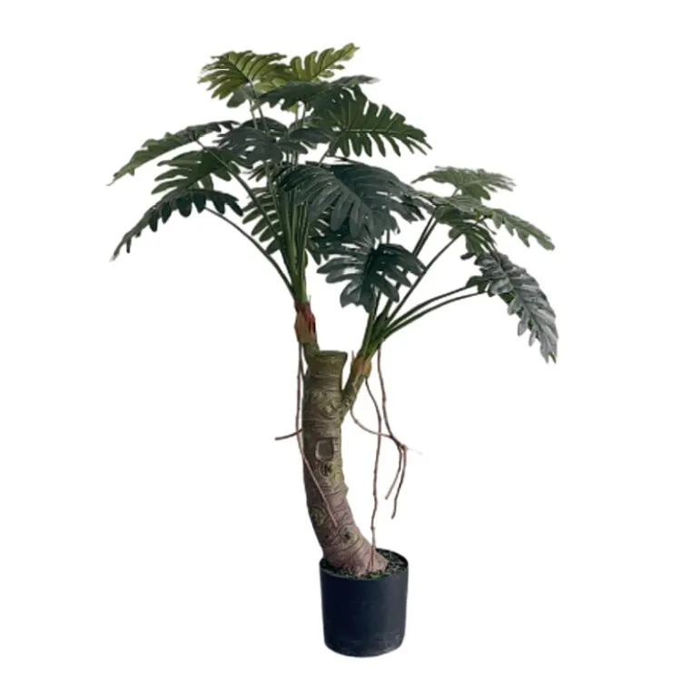 Großhandel Haus dekorative Kunststoff Philodendron Schott Baum künstliche Pflanzen Taro Bonsai Philodendron Imbe Schott Ex Kunth