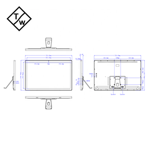 พีซี Android AIO 32นิ้วพร้อมหน้าจอ PCAP แบบ multi-touch RK3288 RK3399หน่วยความจำ2GB สำหรับใช้ในอุตสาหกรรม - Product Image 2