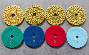 花卉图案钻石3步垫专业3步垫大理石花岗岩工程石材 - Product Image 6