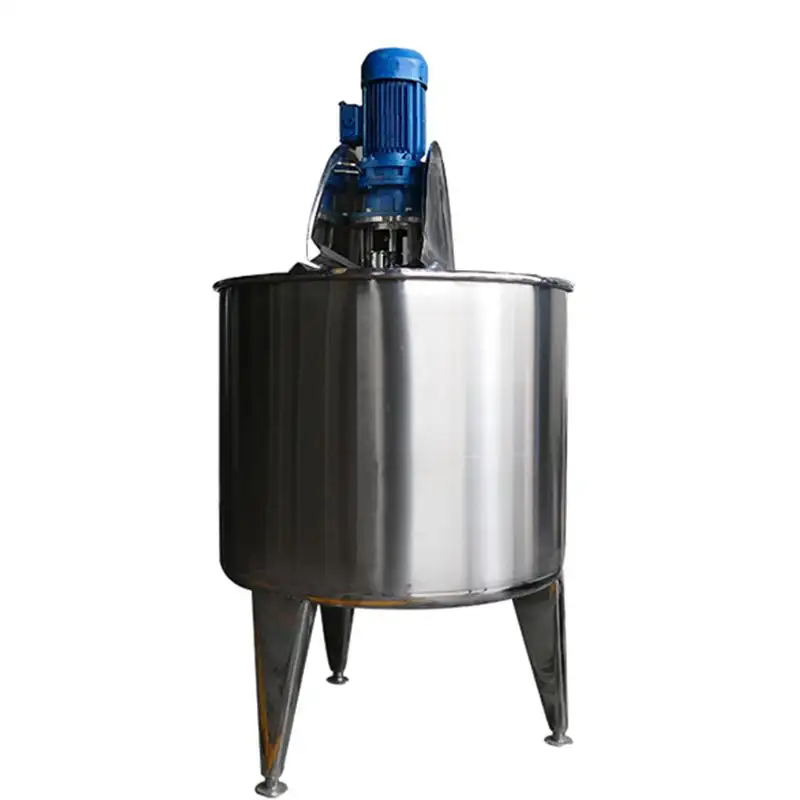 Détergent à lessive liquide vaisselle 100L Petit réservoir de mélange en acier inoxydable 304 monocouche à couvercle rabattable