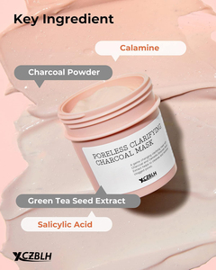 OEM ODM Pore Clarifying Charcoal Blackheads Pores Acne Control Color Changing Fun Skincare Detox Face <strong>Clay</strong> Mask Wash Off Type
