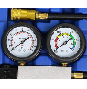 YSGJ Kit de detector de fugas de cilindro automotriz Probador de presión de combustible hidráulico y herramienta de medidores de compresión del motor para uso en vehículos - Product Image 3