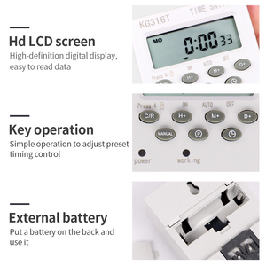 卸売KG316T-IIIデジタル電子タイマースマートタイマーデジタル時間スイッチタイミング制御 - Product Image 5