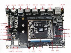 Scheda di sviluppo braccio personalizzata RG34 Amlogic A311D2, braccio CPU Server, scheda integrata Android - Product Image 2