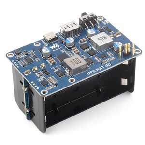 Raspberry Pi用UPS HAT (E) Waveshareは4x1700Liバッテリーをサポート (含まれていません) 双方向急速充電ポゴピン - Product Image 1