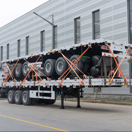 Vehicle Master 3 axle 40ft contenedor de plataforma extensible semirremolque extensible