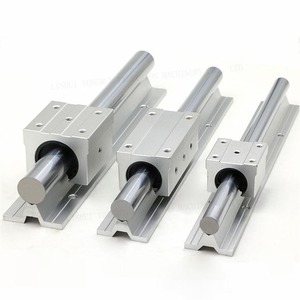 Actuador lineal CNC Guías lineales redondas SBR16 SBR20 Rieles lineales redondos de aluminio y rodamientos lineales - Product Image 2