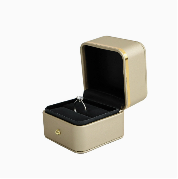Gold ring box