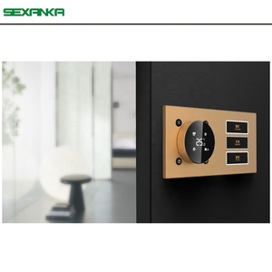SEXANKA <span class=keywords><strong>KNX</strong></span> akıllı ev otomasyon sistemi sıcaklık duvar anahtarı paneli özelleştirmek - Product Image 4