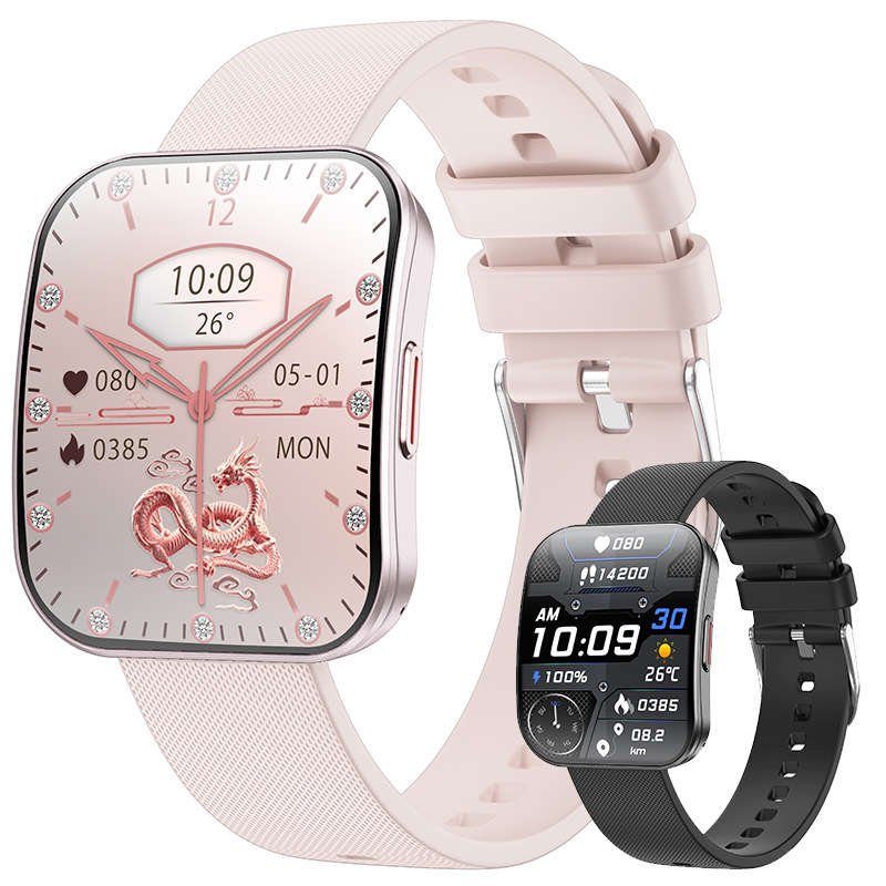 U17 smart watch foreign language edition-pink silicone