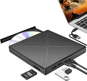 便携式USB 3.0外置DVD驱动器新CD/DVD +/- RW播放器，适用于笔记本电脑和台式机光盘驱动器，兼容光盘刻录 - Product Image 1