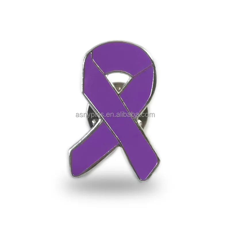 Precio de fábrica púrpura cinta pines para Alzheimer Lupus la violencia doméstica Crohn es cáncer de páncreas