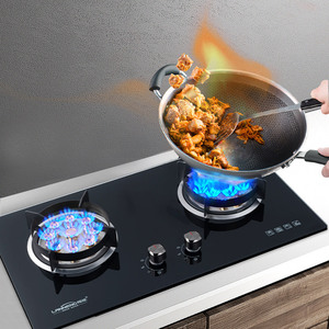 Kitchen Appliances <strong>Stove</strong> 2 burner Glass <strong>Ceramic</strong> Biogas Cooktop <strong>Stove</strong> for Cooking - Product Image 2