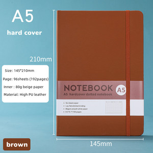 Cuaderno de clase 2025, Bloc de notas de escritura barato con páginas forradas elásticas, diario de tapa dura de cuero PU colorido, tamaño A5 - Product Image 3