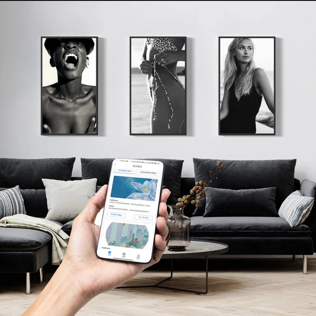 AI çerçeve 32 inç wifi dijital resim ohoto çerçeve lcd ekran yazılım özelleştirme hizmetleri sanat için LCD ekran