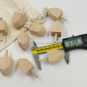 Dreidel Gỗ Thủ Công Theo Yêu Cầu Cổ Điển Hanukah Bán Tại Nhà Máy - Product Image 5