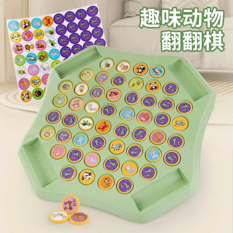 Boîte de jeu d'échecs à bascule extra large, thème fruits, pour 4 joueurs.