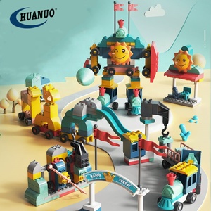 DIY Stem Blocks Interaktive Züge und Roboter Bau Track Toys Kinder Kunststoff Bausteine Spielzeug für Kinder - Product Image 2