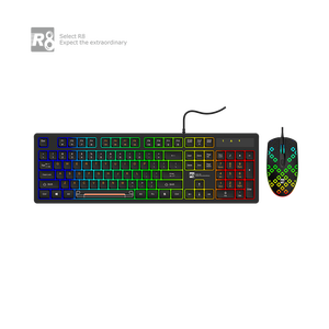 2023 Venta caliente Windows Wired Gaming Keyboard and Mouse Combo para PC Gaming Factory Barato Venta completa 2-en-1 set - Product Image 2