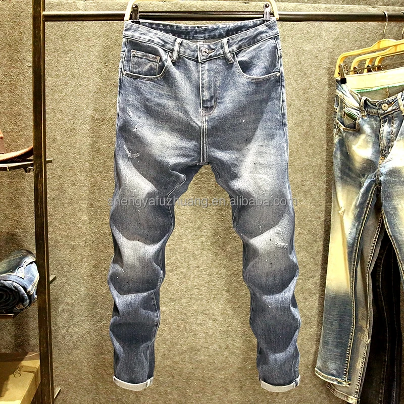 factory wholesale new european & american business men's jeans fashion male jean pants