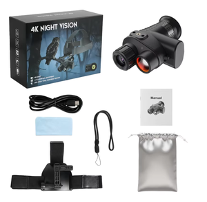 Siêu Mini 4K bằng một mắt Kính nhìn đêm nhập vai đầu gắn kính viễn vọng đàn hồi Headband 8x nvg phạm vi thị giác 1314ft - Product Image 6