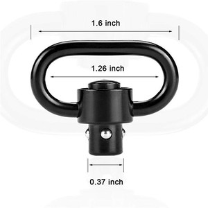Luger Qd Sling <strong>Swivel</strong> Mount 1&quot; Heavy Duty D-loop Sling <strong>Swivels</strong> Quick Detach/release for Two Point Sling (1pcs) - Product Image 2