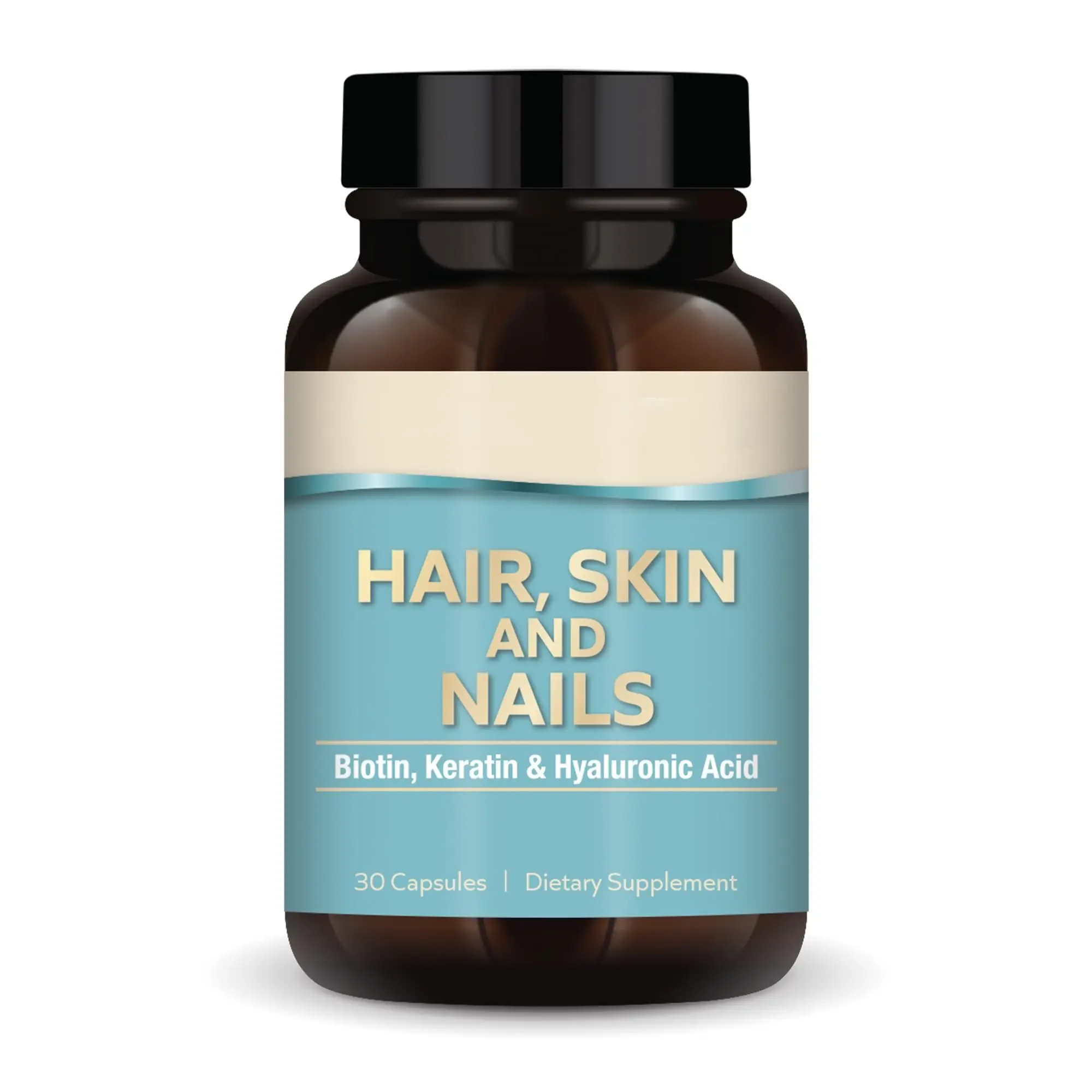 Oem bán buôn tóc da & móng tay vitamin viên nang Biotin solubilized Keratin bổ sung làm giảm rụng tóc Biotin viên nang