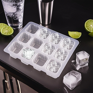 Dùng một lần đông lạnh 12/16 di động <span class=keywords><strong>Ice</strong></span> <span class=keywords><strong>Cube</strong></span> Khay bộ phận tiêu chuẩn có thể được tùy chỉnh với in logo - Product Image 5