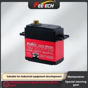 Feetech HLS3620M 20 кг, алюминиевый корпус с высоким крутящим моментом, магнитное кодирование, 360 градусов, одинарная двойная ось, механический сервопривод для последовательной шины - Product Image 3