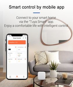 Пульт дистанционного управления Tuya, совместимый с Zigbee 3,0, беспроводной умный шлюз с голосовым управлением, Интеллектуальный Zigbee Passerelle - Product Image 2