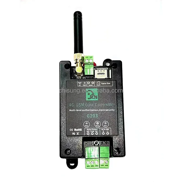 Nuevo producto G203 4G versión Gsm interruptor de relé llamada gratuita con control de aplicación Callny sin límite de distancia autorizado 1001 usuarios