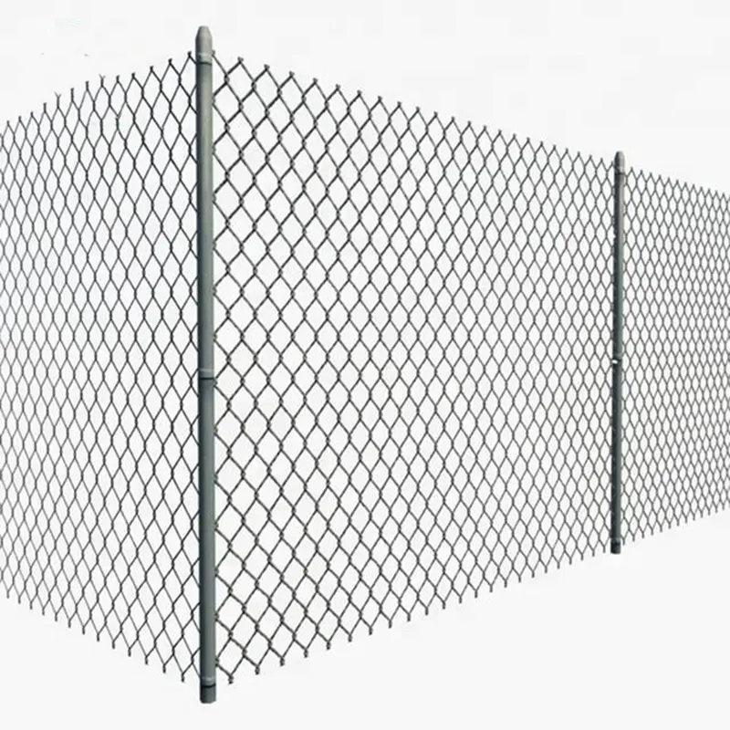 high quality used chain link fence galvanized pvc coated roll mesh wire fence for sale