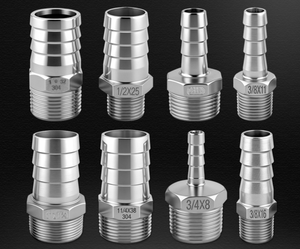 Stainless Steel <strong>Hose</strong> Barb Fittings 304 316 <strong>Male</strong> <strong>Female</strong> Thread Pipe Connector for Water Oil Gas - Product Image 2