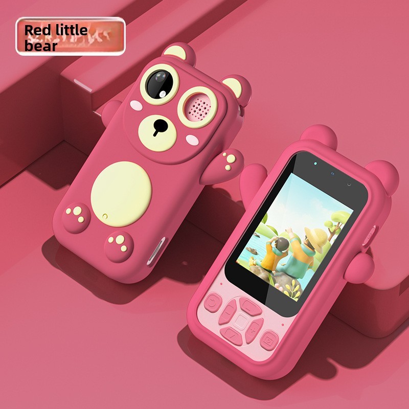Rose Red Bear Button Model (Takes 50 Photos Withou