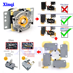 Kit de bricolaje de gabinete de Arcade de retardo cero, tira de LED de 5V, copia SANWA, botón pulsador transparente, Joystick, 2 jugadores, moneda USB a PC, Raspberry Pi - Product Image 4