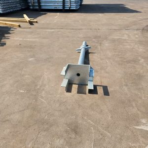 <strong>Scaffolding</strong> Parts : <strong>Q</strong> 235 Galvanized Steel Metal Adjustable Fork Head Top Screw Base Jack -Durable &amp;adjustable Solutions - Product Image 4