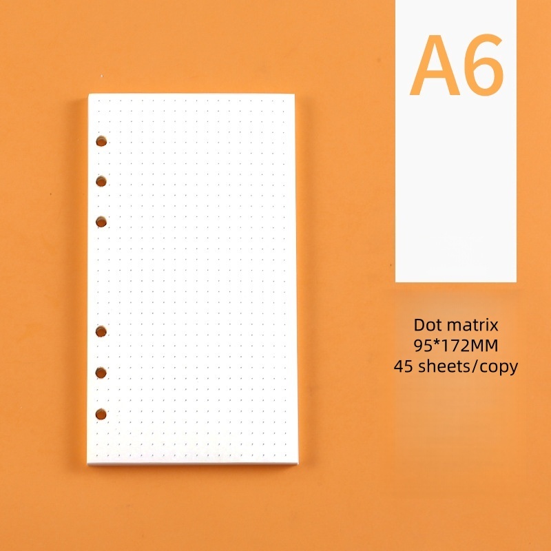 Matriz de puntos A6 blanca
