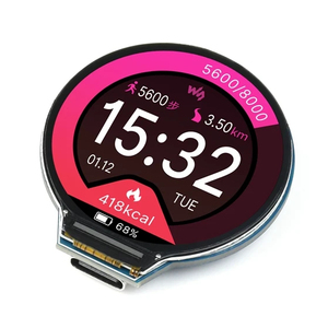 RP2040-LCD-1.28 Round Display LCD Screen Based on <strong>Raspberry</strong> <strong>Pi</strong> RP2040 Accelerometer And Gyroscope <strong>Sensor</strong> 264KB USB Type-C - Product Image 1