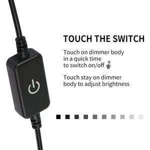 DC 12V/24V LED striscia di colore singolo luce Touch Dimmer interruttore Controller PWM telecomando controllo della luminosità per 5050 2835 LED - Product Image 3
